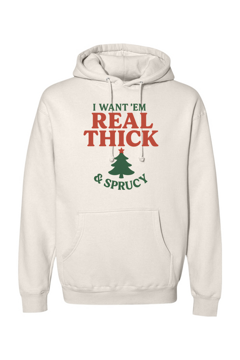 Cream Christmas hoodie with 