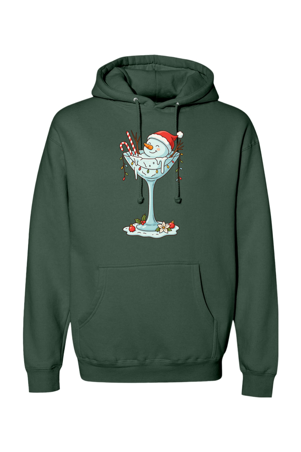 Melted Martini Snowman Hoodie
