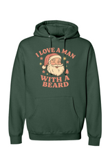 Pine green Christmas hoodie with 