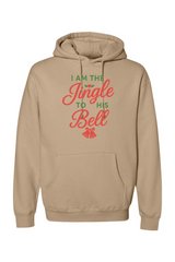 Dark beige Christmas hoodie with 