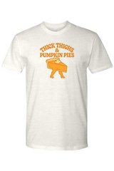 Light cream Thanksgiving t-shirt with 
