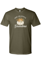 Olive green Thanksgiving t-shirt with 