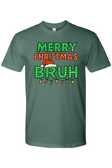 Pine green Christmas t-shirt with 