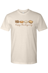 Cream beige Thanksgiving t-shirt with 