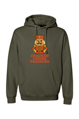 Olive green vintage Christmas hoodie with 