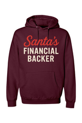 Maroon Christmas hoodie with 
