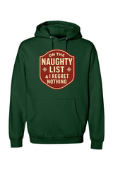 Dark green Christmas hoodie with 