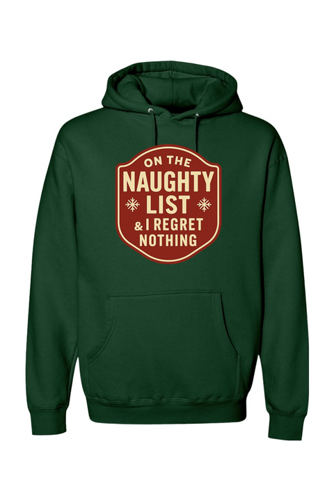 Dark green Christmas hoodie with 