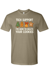 Olive green Christmas t-shirt with 