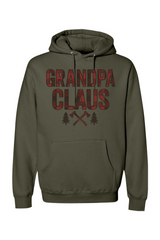 Olive green Christmas hoodie with 