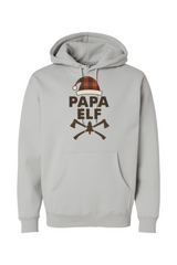 Gray Christmas hoodie with 