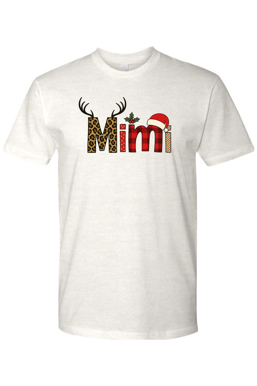 Light beige Christmas t-shirt with 