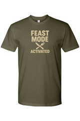 Olive green Thanksgiving t-shirt with 