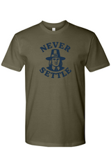 Dark olive green Thanksgiving t-shirt with 