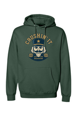 Green Christmas hoodie with 