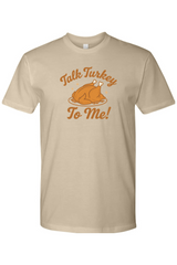 Dark beige Christmas t-shirt with 