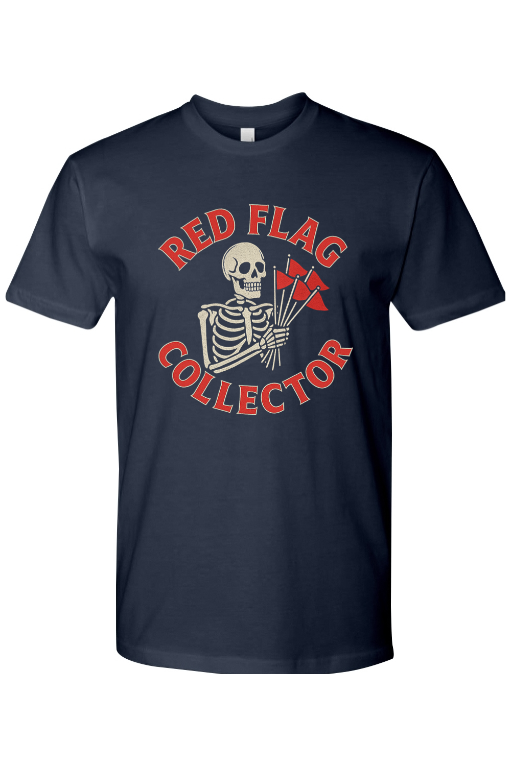 Red Flag Collector Skeleton T-Shirt
