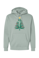 Light green Christmas hoodie with 