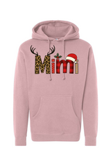 Pink Christmas hoodie with 