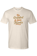 Cream beige Thanksgiving t-shirt with 