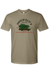 Olive green Christmas t-shirt with 