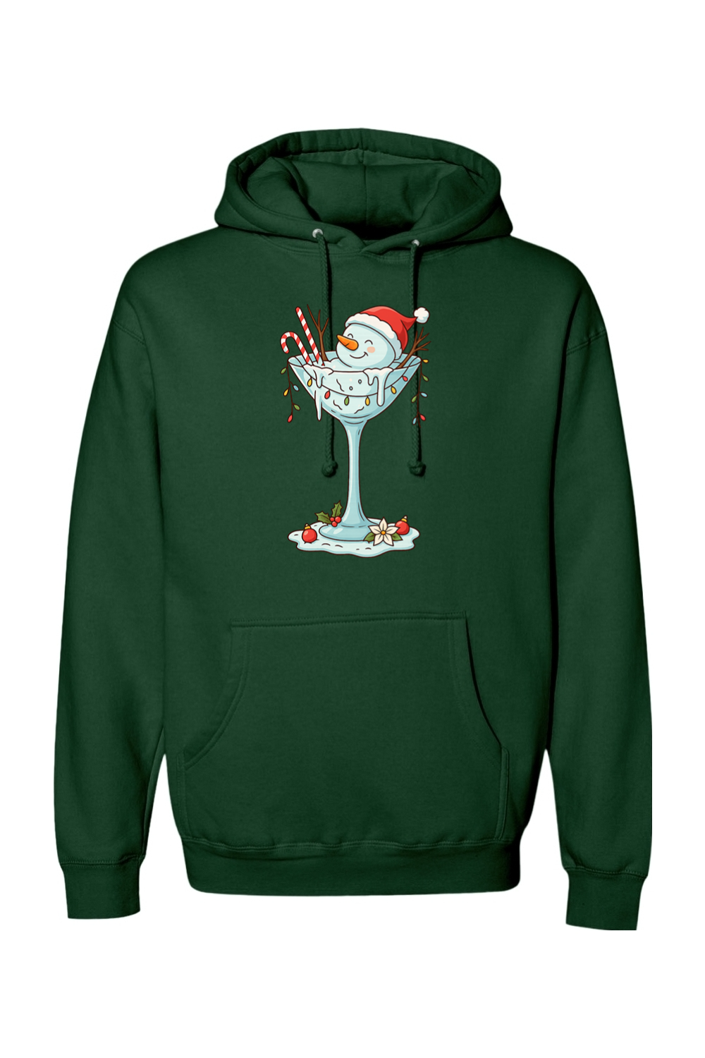 Melted Martini Snowman Hoodie