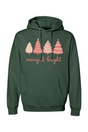 Merry & Bright Christmas Tree Hoodie