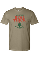 Olive green Christmas t-shirt with 