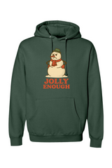 Green vintage Christmas hoodie with 