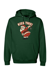 Dark green Christmas hoodie with 