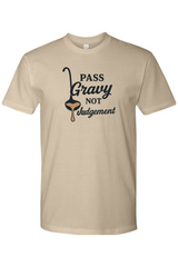 Dark beige Thanksgiving t-shirt with 