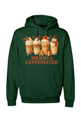 Dark green Christmas hoodie with 