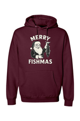 Maroon Christmas hoodie with 