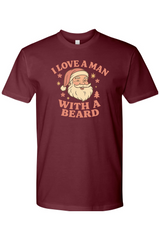 Maroon Christmas t-shirt with 