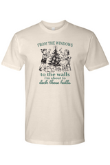 Beige Christmas t-shirt with 