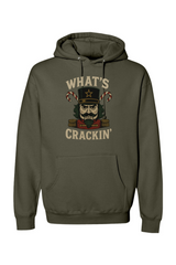 Olive green Christmas hoodie with 