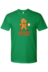 Green vintage Christmas t-shirt with 