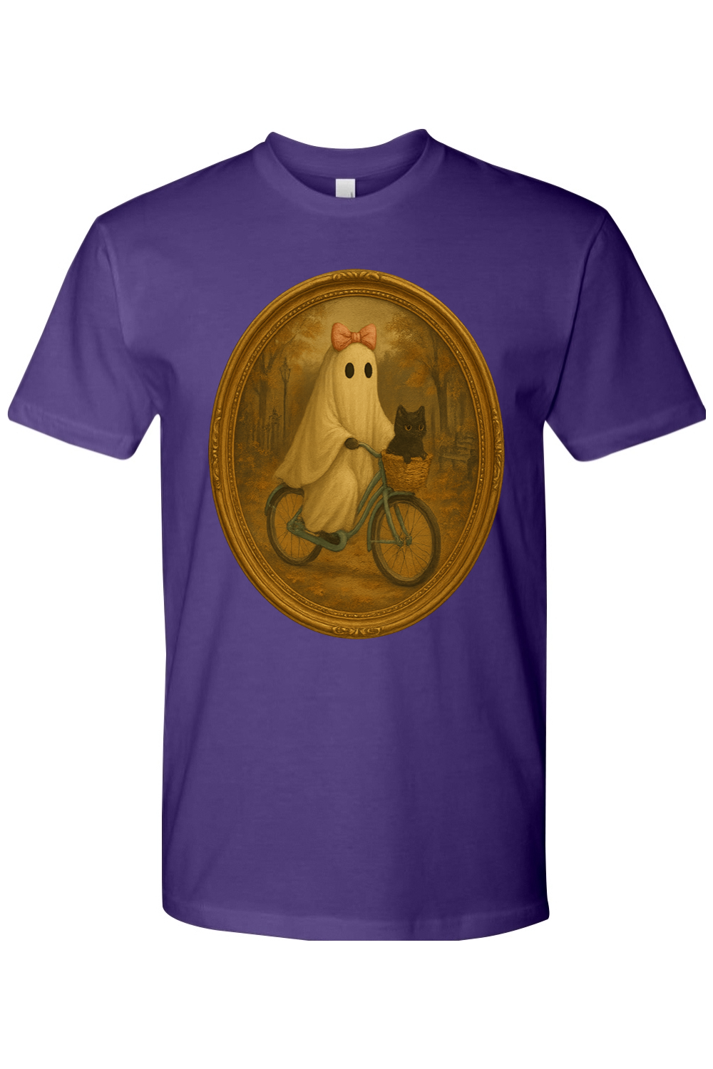 Girlie Ghost Fall Bike Ride T-Shirt