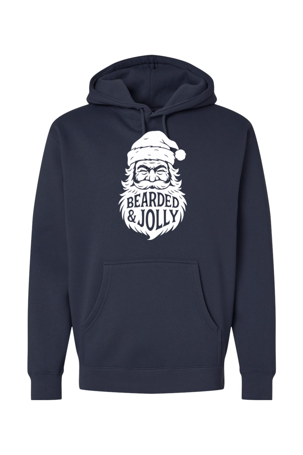 Bearded & Jolly Santa Hoodie