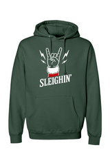 Pine green Christmas hoodie with 