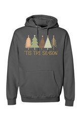 Dark gray Christmas hoodie with 