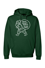 Dark green Christmas hoodie with 
