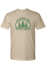 Dark beige Christmas t-shirt with 