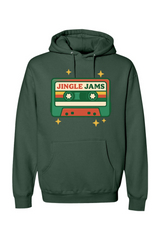 Green vintage Christmas hoodie with 