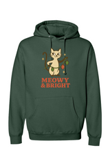 Green vintage Christmas hoodie with 