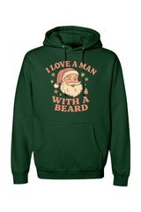 Dark green Christmas hoodie with 