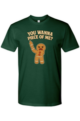 Dark green Christmas t-shirt with 