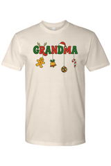 Beige Christmas t-shirt with 