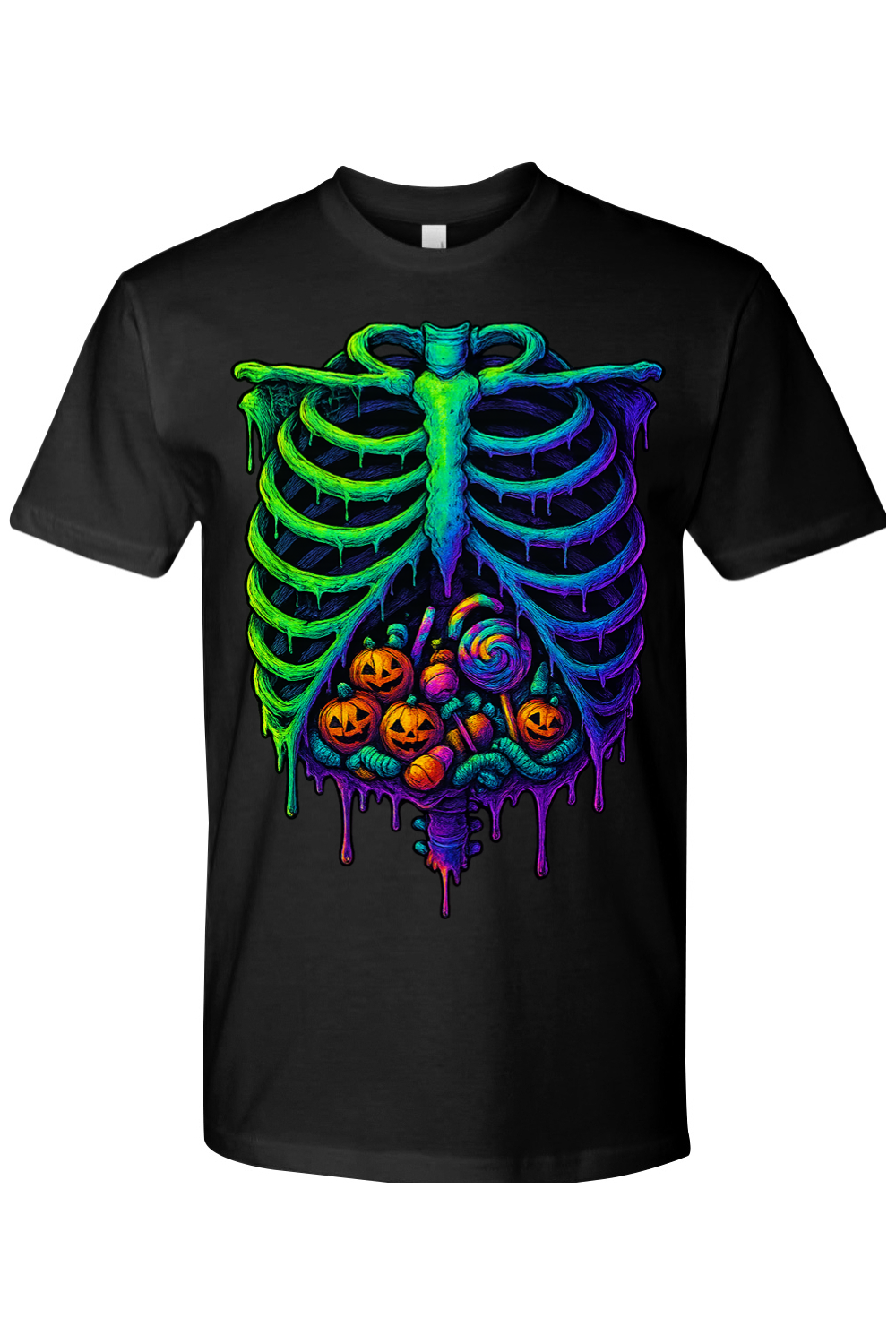 Neon Nightmare Ribcage T-Shirt
