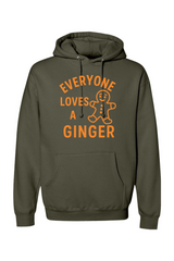 Olive green Christmas t-shirt with 